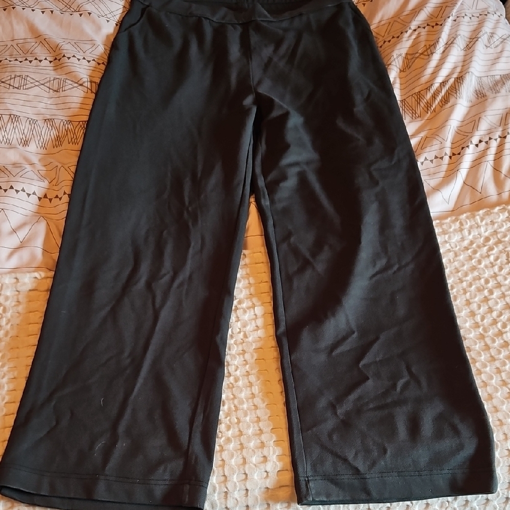 Dark Green Wide-Leg Dress Pants Size 14